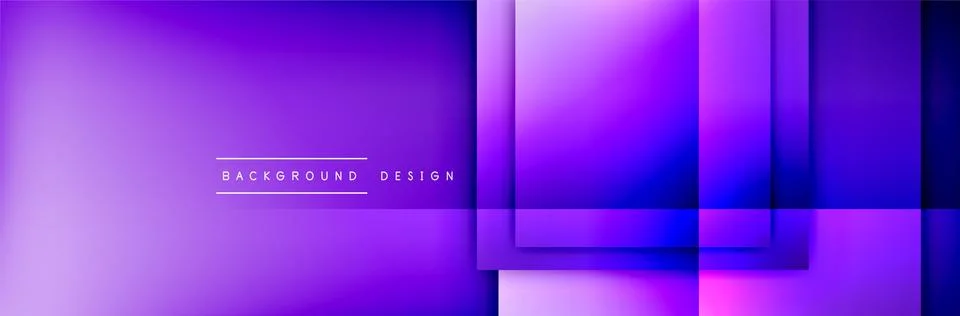 Square shapes composition geometric abstract background. 3D shadow effects and 스톡 일러스트