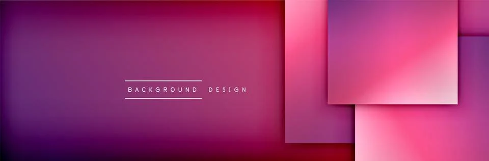 Square shapes composition geometric abstract background. 3D shadow effects and Stock Illustration