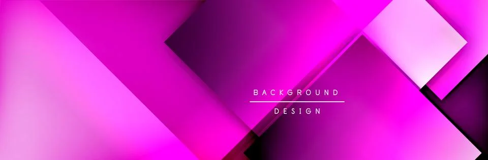 Square shapes composition geometric abstract background. 3D shadow effects and 스톡 일러스트
