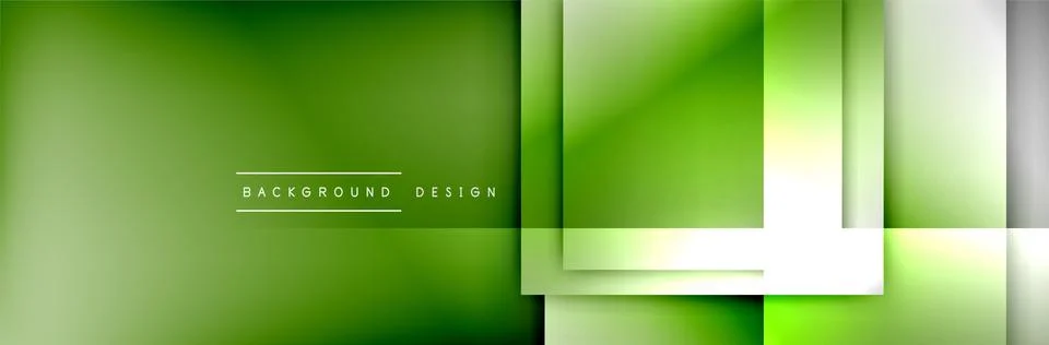 Square shapes composition geometric abstract background. 3D shadow effects and Stock Illustration