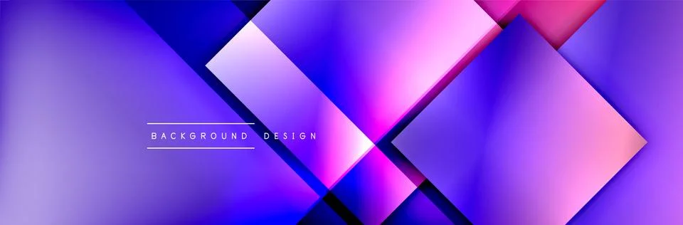 Square shapes composition geometric abstract background. 3D shadow effects and イラスト素材
