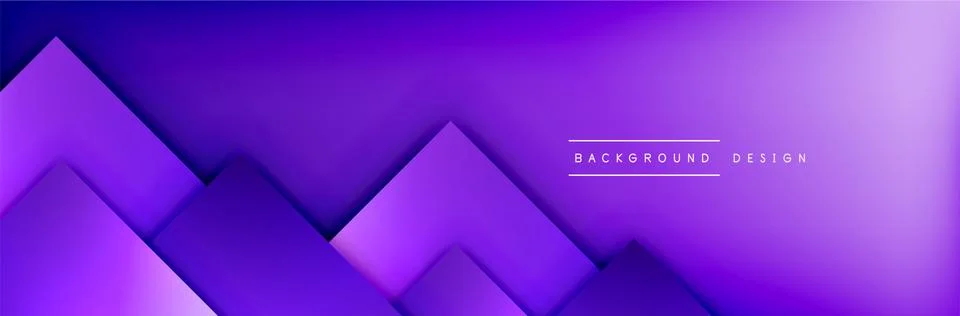 Square shapes composition geometric abstract background. 3D shadow effects and Stock Illustration