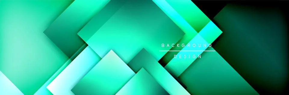 Square shapes composition geometric abstract background. 3D shadow effects and イラスト素材