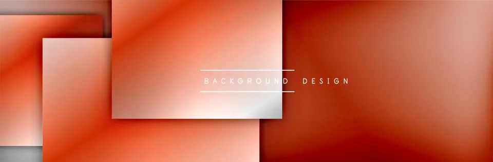 Square shapes composition geometric abstract background. 3D shadow effects and Stock Illustration