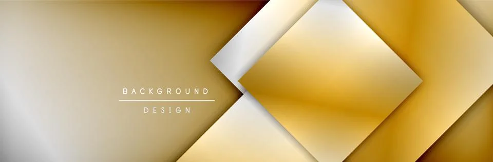 Square shapes composition geometric abstract background. 3D shadow effects and Illustrazione stock