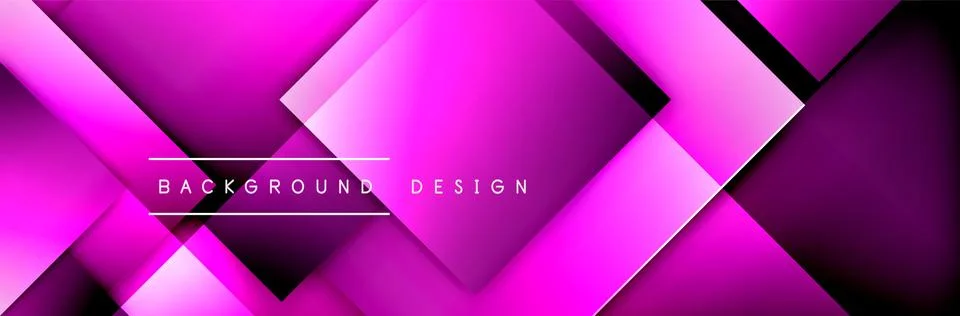 Square shapes composition geometric abstract background. 3D shadow effects and イラスト素材