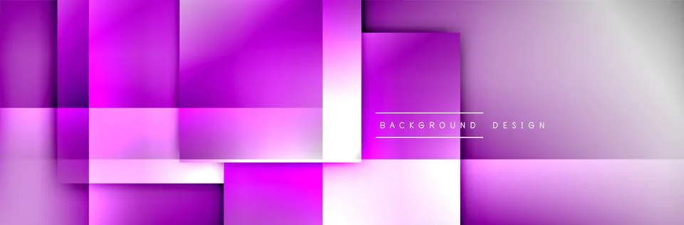 Square shapes composition geometric abstract background. 3D shadow effects and 스톡 일러스트