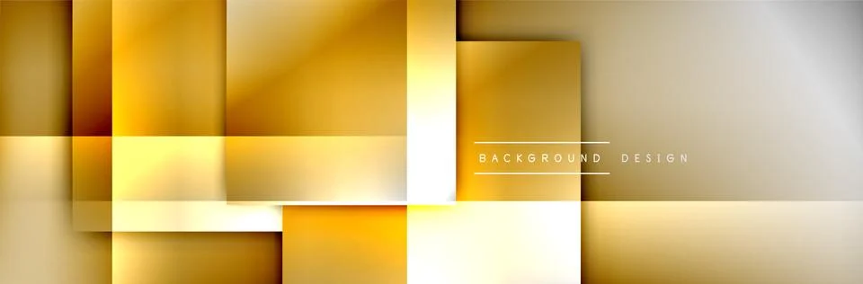 Square shapes composition geometric abstract background. 3D shadow effects and イラスト素材