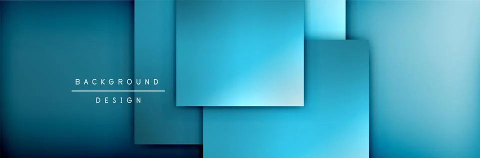 Square shapes composition geometric abstract background. 3D shadow effects and イラスト素材
