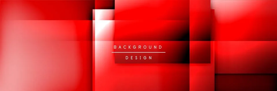 Square shapes composition geometric abstract background. 3D shadow effects and Stock Illustration