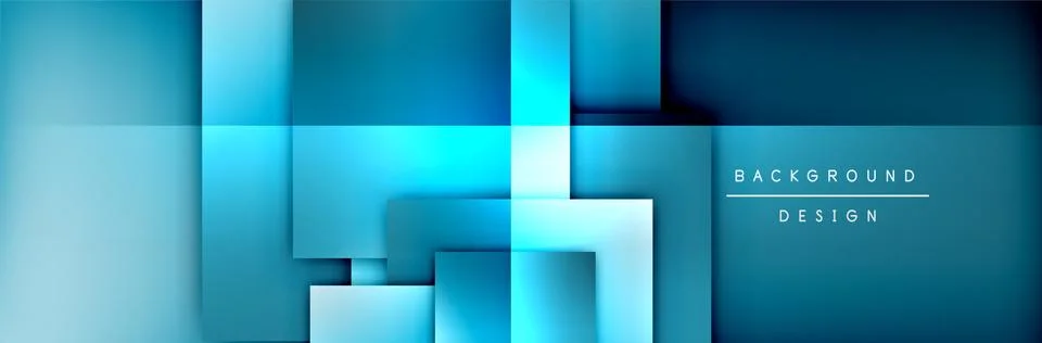 Square shapes composition geometric abstract background. 3D shadow effects and イラスト素材