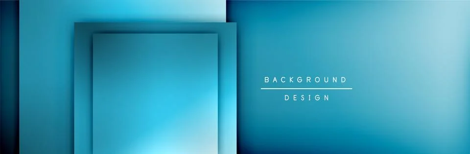 Square shapes composition geometric abstract background. 3D shadow effects and Stock Illustration