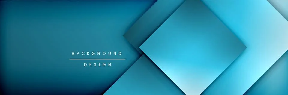 Square shapes composition geometric abstract background. 3D shadow effects and Stock Illustration