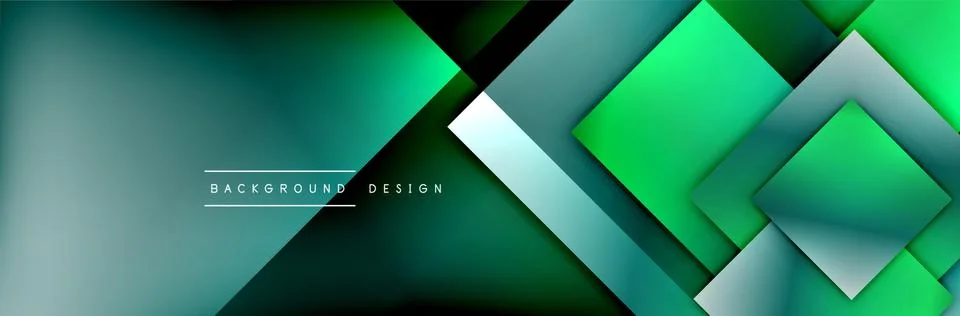 Square shapes composition geometric abstract background. 3D shadow effects and 스톡 일러스트