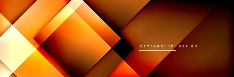 Square shapes composition geometric abstract background. 3D shadow effects and イラスト素材