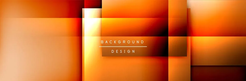 Square shapes composition geometric abstract background. 3D shadow effects and イラスト素材