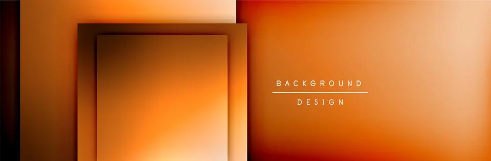 Square shapes composition geometric abstract background. 3D shadow effects and Stock Illustration
