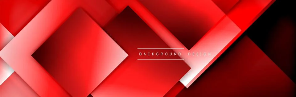 Square shapes composition geometric abstract background. 3D shadow effects and 스톡 일러스트