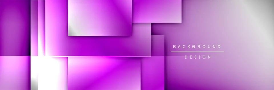 Square shapes composition geometric abstract background. 3D shadow effects and 스톡 일러스트
