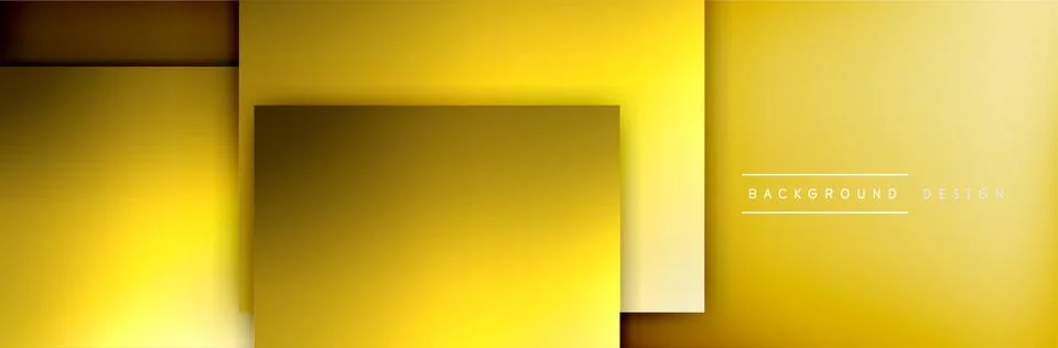 Square shapes composition geometric abstract background. 3D shadow effects and Stock Illustration