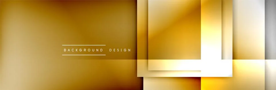 Square shapes composition geometric abstract background. 3D shadow effects and Stock Illustration