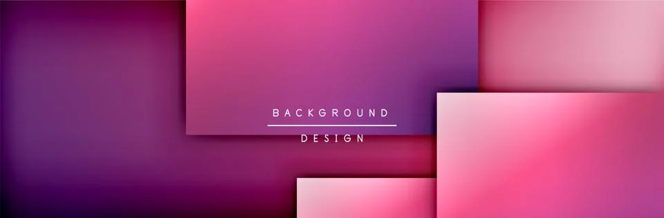 Square shapes composition geometric abstract background. 3D shadow effects and 스톡 일러스트