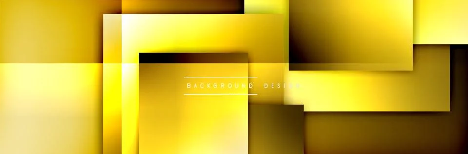 Square shapes composition geometric abstract background. 3D shadow effects and 스톡 일러스트