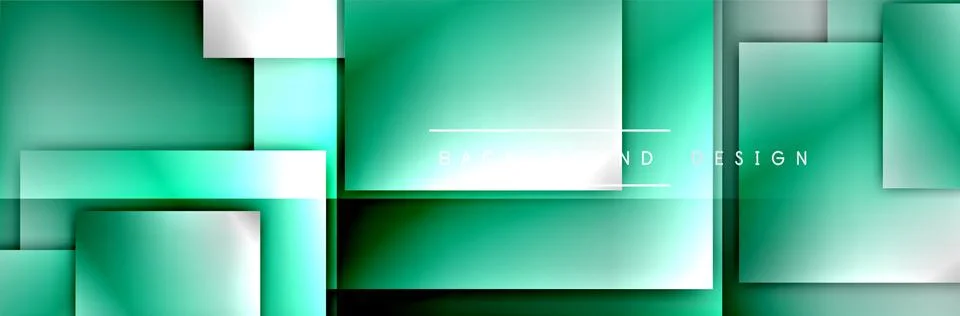 Square shapes composition geometric abstract background. 3D shadow effects and 스톡 일러스트