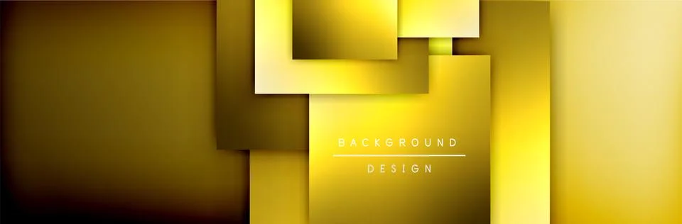 Square shapes composition geometric abstract background. 3D shadow effects and 스톡 일러스트
