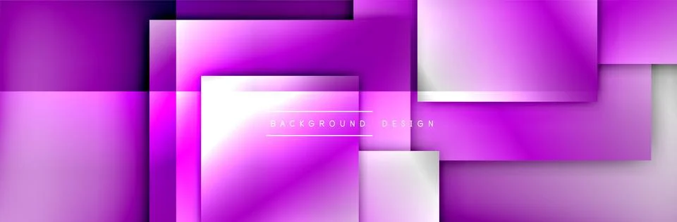 Square shapes composition geometric abstract background. 3D shadow effects and 스톡 일러스트