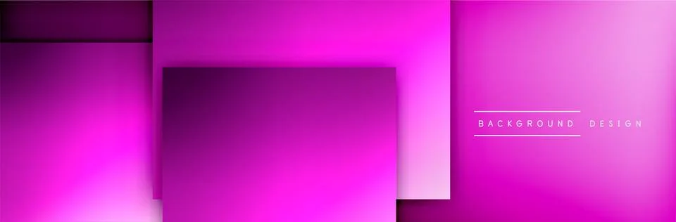 Square shapes composition geometric abstract background. 3D shadow effects and 스톡 일러스트