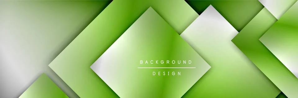 Square shapes composition geometric abstract background. 3D shadow effects and Stock Illustration