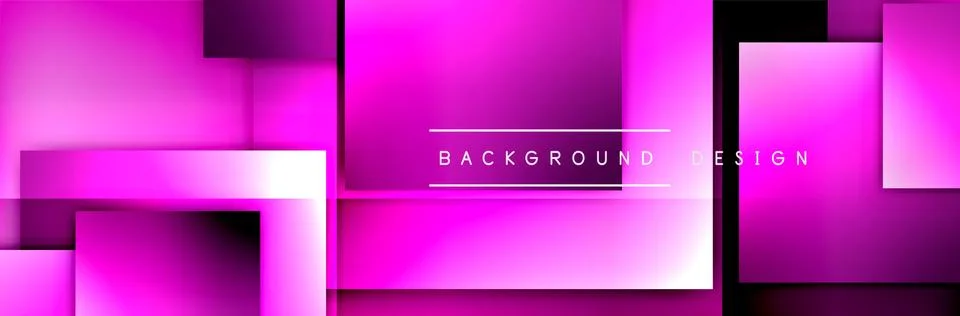 Square shapes composition geometric abstract background. 3D shadow effects and イラスト素材