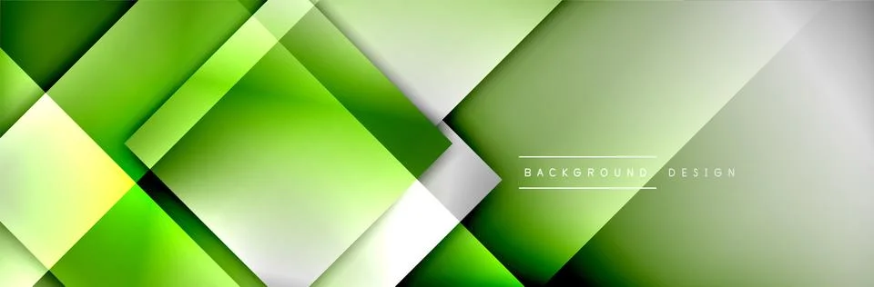 Square shapes composition geometric abstract background. 3D shadow effects and イラスト素材