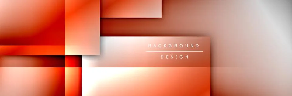 Square shapes composition geometric abstract background. 3D shadow effects and 스톡 일러스트