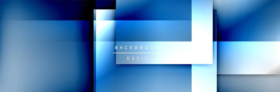 Square shapes composition geometric abstract background. 3D shadow effects and 스톡 일러스트