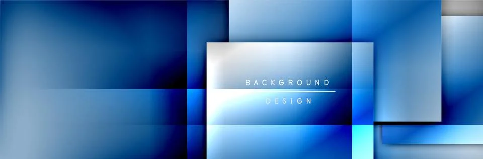 Square shapes composition geometric abstract background. 3D shadow effects and イラスト素材
