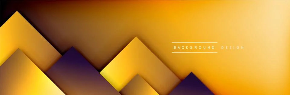 Square shapes composition geometric abstract background. 3D shadow effects and 스톡 일러스트