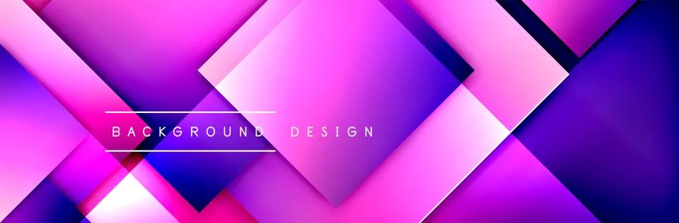 Square shapes composition geometric abstract background. 3D shadow effects and イラスト素材