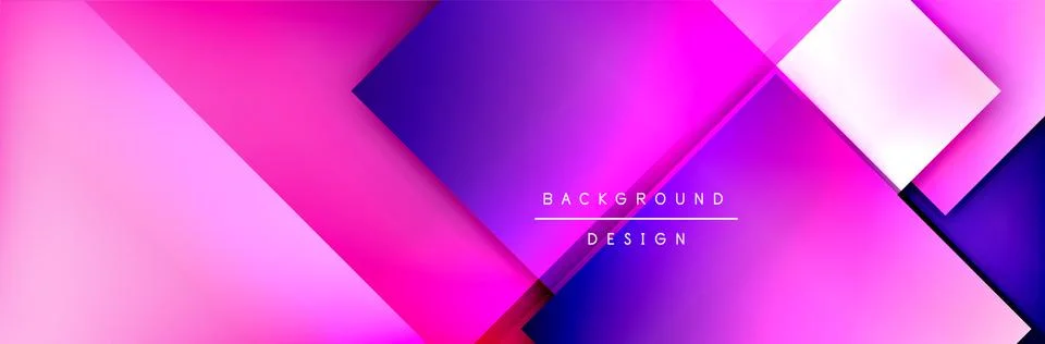 Square shapes composition geometric abstract background. 3D shadow effects and イラスト素材