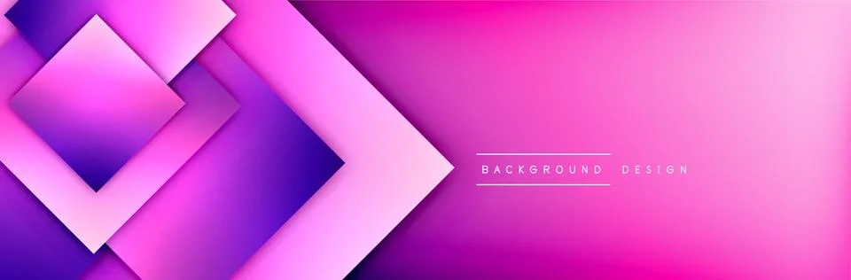 Square shapes composition geometric abstract background. 3D shadow effects and イラスト素材