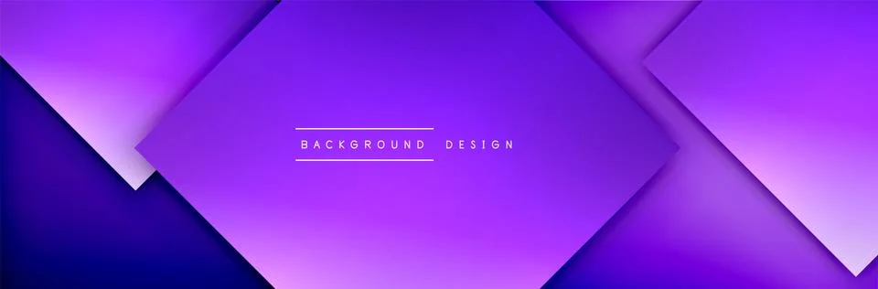 Square shapes composition geometric abstract background. 3D shadow effects and Stock Illustration