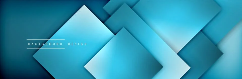 Square shapes composition geometric abstract background. 3D shadow effects and 스톡 일러스트