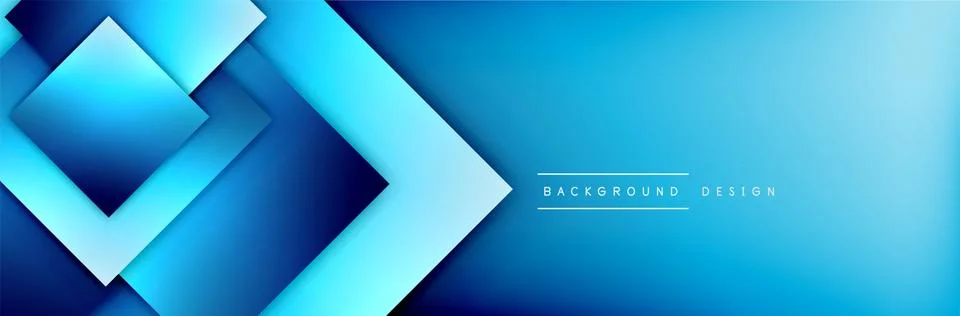 Square shapes composition geometric abstract background. 3D shadow effects and 스톡 일러스트