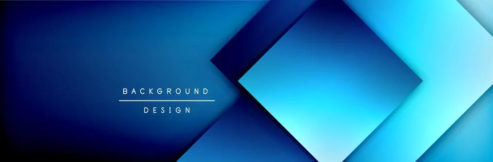 Square shapes composition geometric abstract background. 3D shadow effects and Stock Illustration
