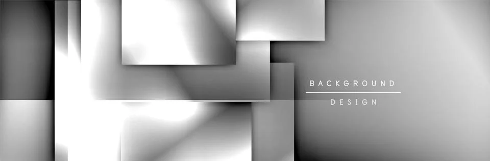 Square shapes composition geometric abstract background. 3D shadow effects and 스톡 일러스트