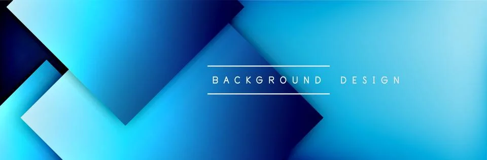 Square shapes composition geometric abstract background. 3D shadow effects and Stock Illustration