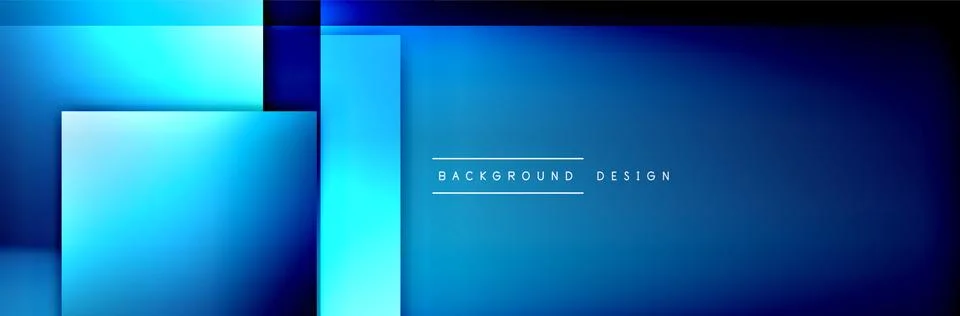 Square shapes composition geometric abstract background. 3D shadow effects and Stock Illustration
