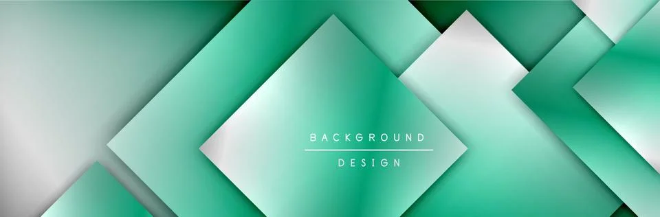 Square shapes composition geometric abstract background. 3D shadow effects and イラスト素材