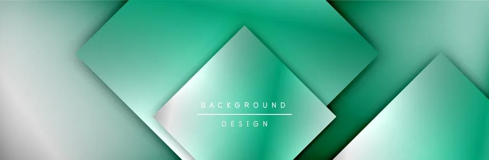 Square shapes composition geometric abstract background. 3D shadow effects and イラスト素材